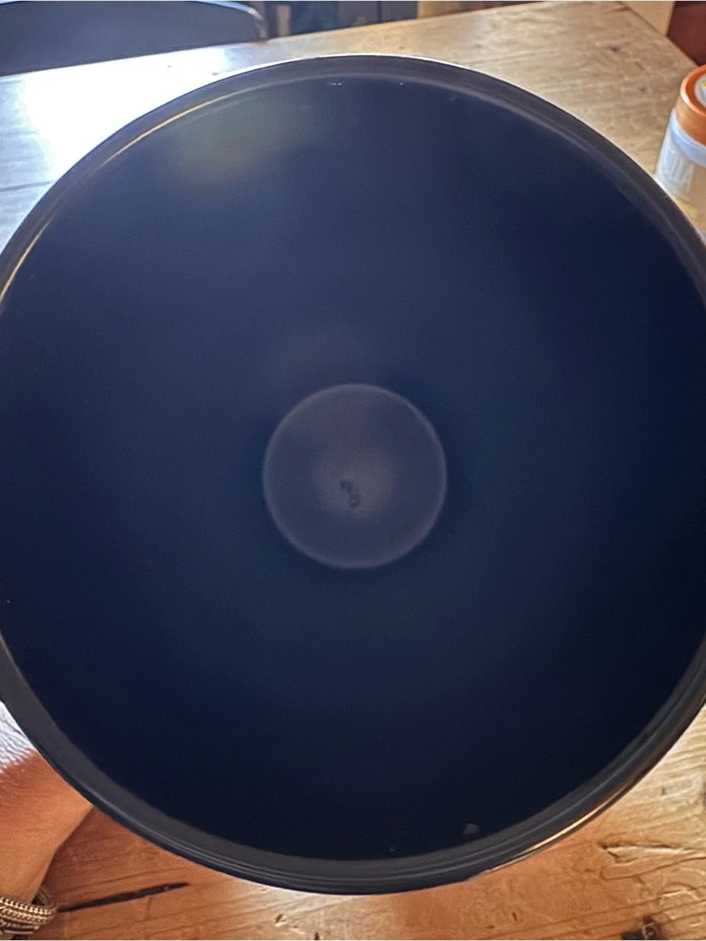Rae Dunn Black Coffee Canister with Wooden Lid
